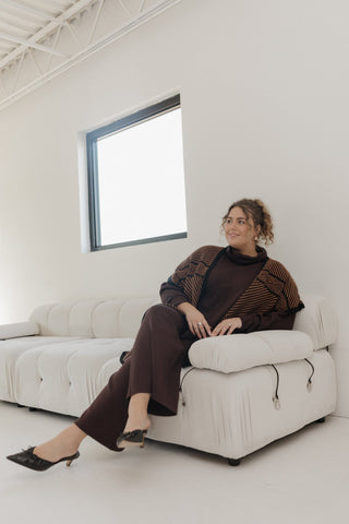 MINIMALIST AZTEC PATTERN KIMONO - Love Marlow