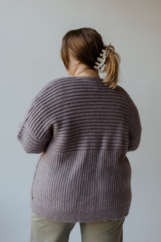 MIXED KNIT PATTERN CARDIGAN - Love Marlow