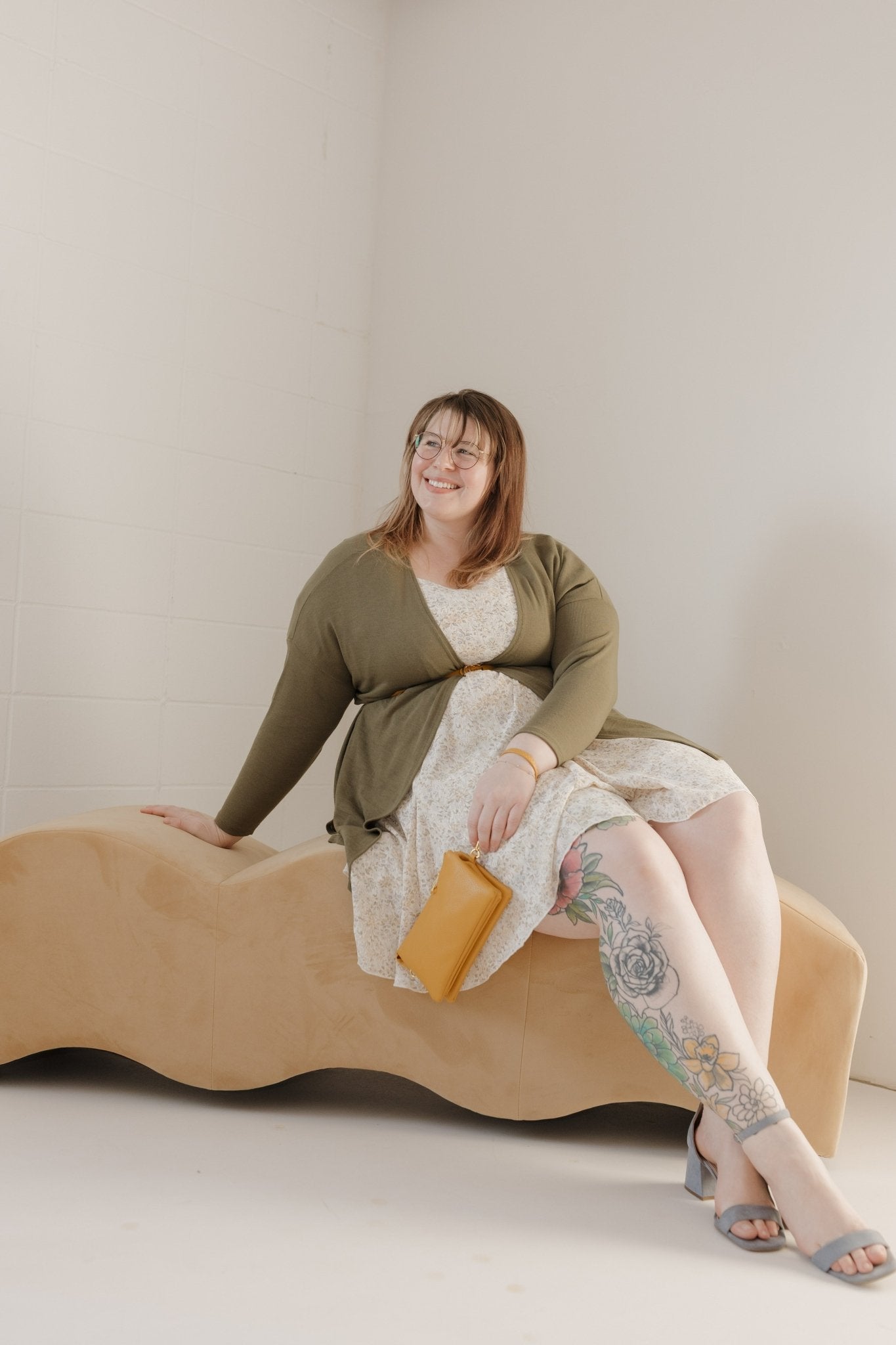 MUSTARD VEGAN LEATHER CLUTCH WRISTLET & CROSSBODY - Love Marlow