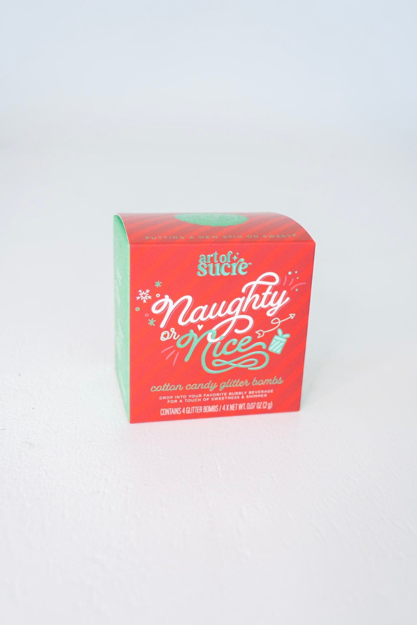 NAUGHTY OR NICE COTTON CANDY DRINK GLITTER BOMBS – HOLIDAY DRINK GLITTER GIFT SET - Love Marlow