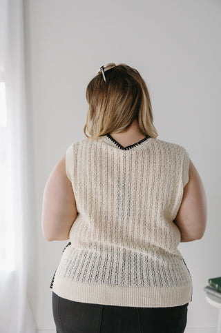 OPEN WEAVE SWEATER VEST - Love Marlow