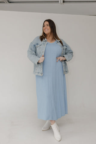 Oversized Boyfriend Jean Jacket – Light Wash - Love Marlow
