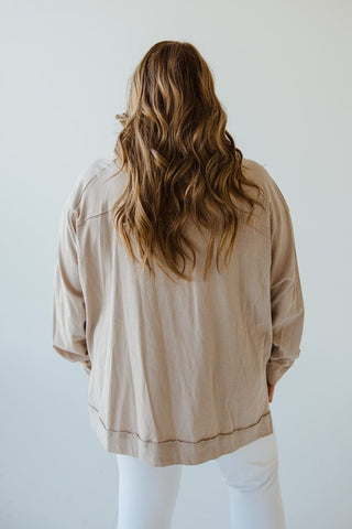 OVERSIZED RAW SEAM LONG SLEEVE TEE - 3x - Love Marlow
