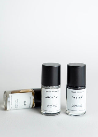 OYSTER BLACK SPARKLE NAIL POLISH – VEGAN ODORLESS & NON - TOXIC - Love Marlow