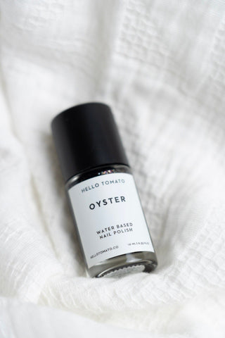 OYSTER BLACK SPARKLE NAIL POLISH – VEGAN ODORLESS & NON - TOXIC - Love Marlow
