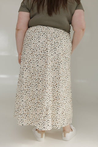 PAINTED PATTERN A - LINE MAXI SKIRT - Love Marlow
