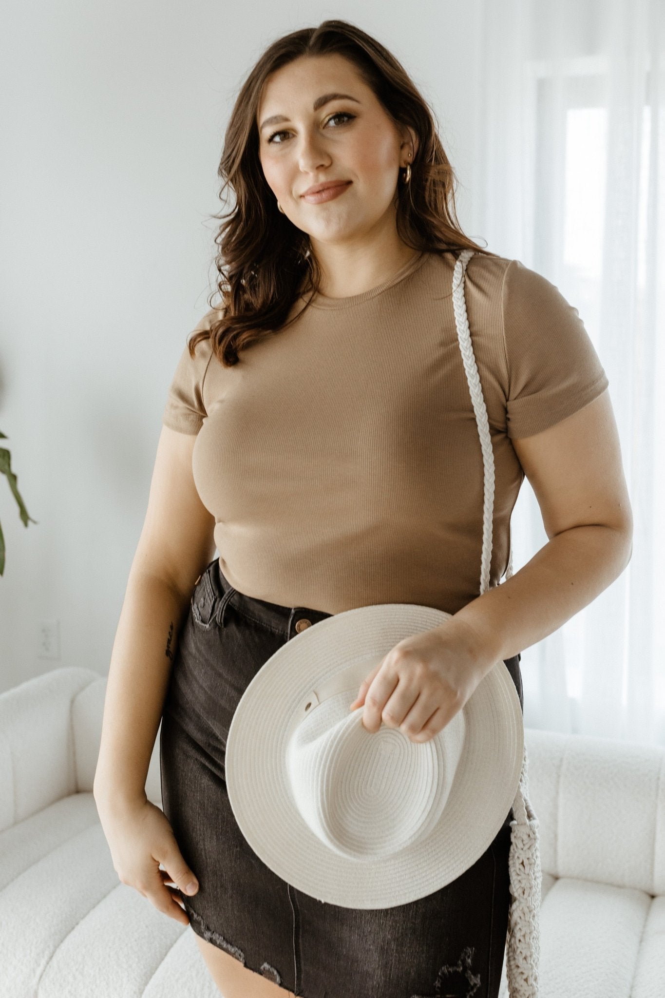 PANAMA HAT IN IVORY - Love Marlow