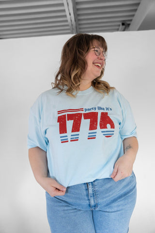 Party Like It’s 1776 Retro Patriotic Tee – Vintage USA Comfort Colors Shirt - Love Marlow