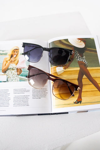 PETRA SUNGLASSES IN TORTOISE FADE AND GOLD - Love Marlow