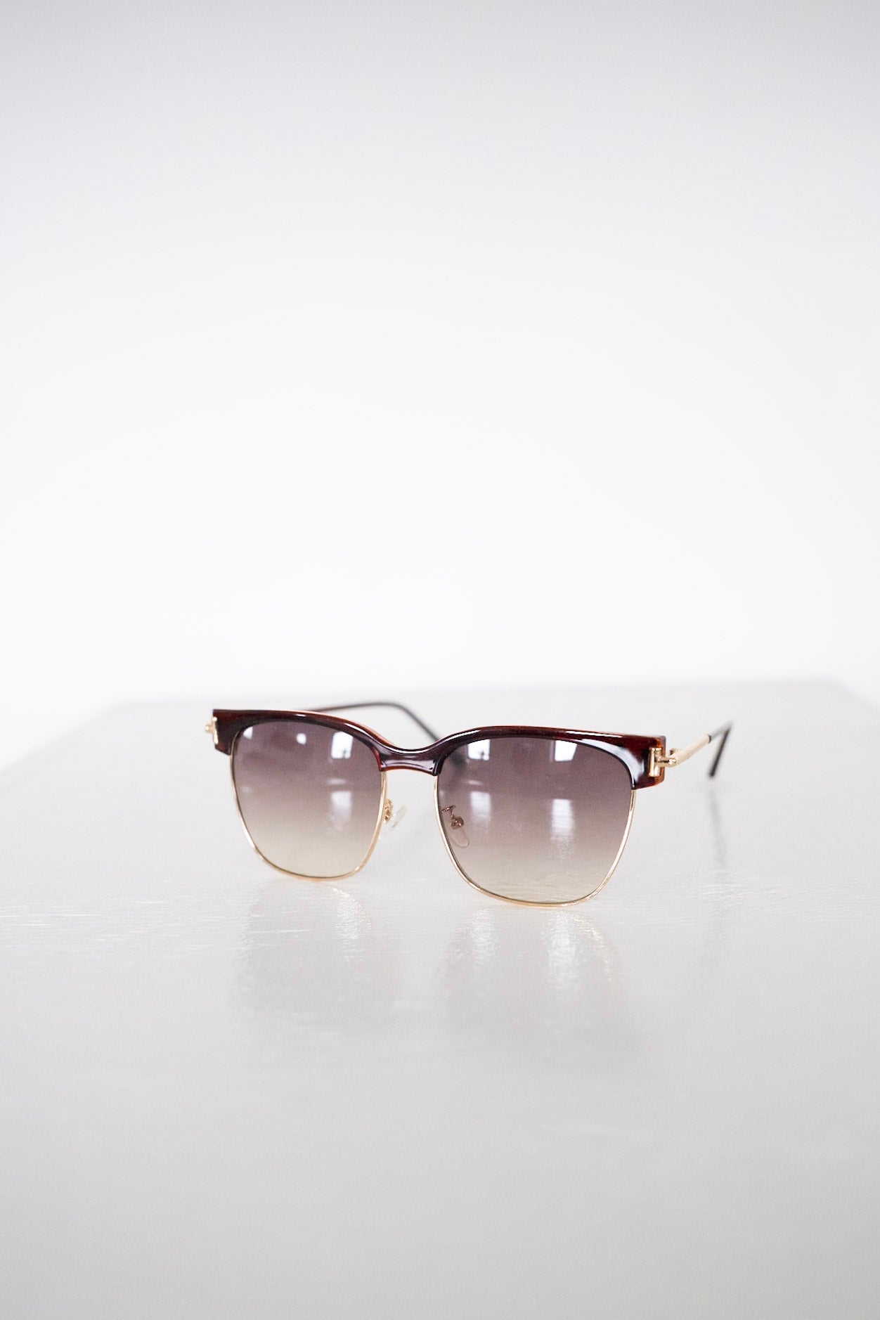 PETRA SUNGLASSES IN TORTOISE FADE AND GOLD - Love Marlow