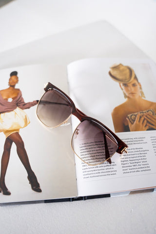 PETRA SUNGLASSES IN TORTOISE FADE AND GOLD - Love Marlow