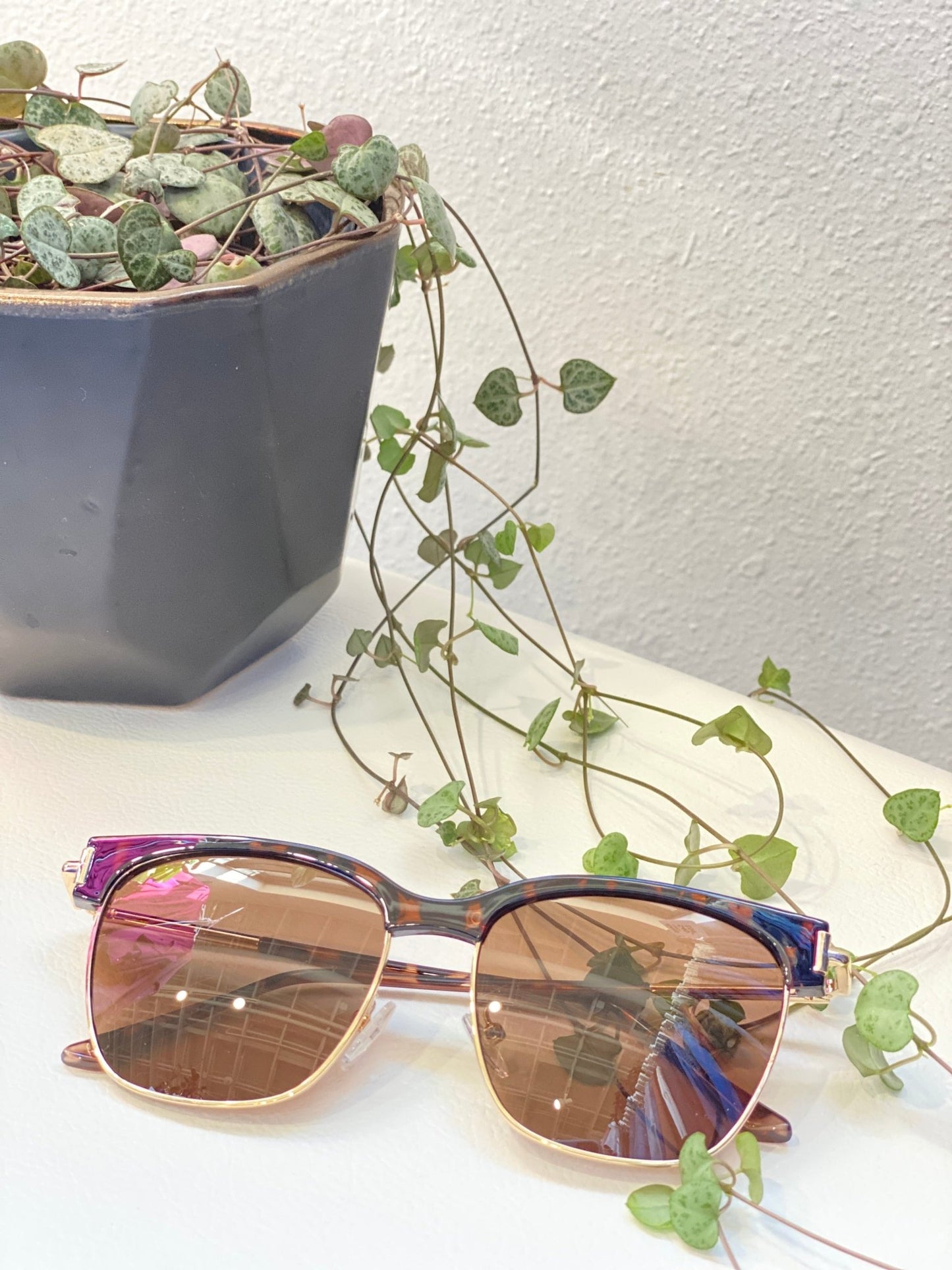 PETRA SUNGLASSES IN TORTOISE FADE AND GOLD - Love Marlow