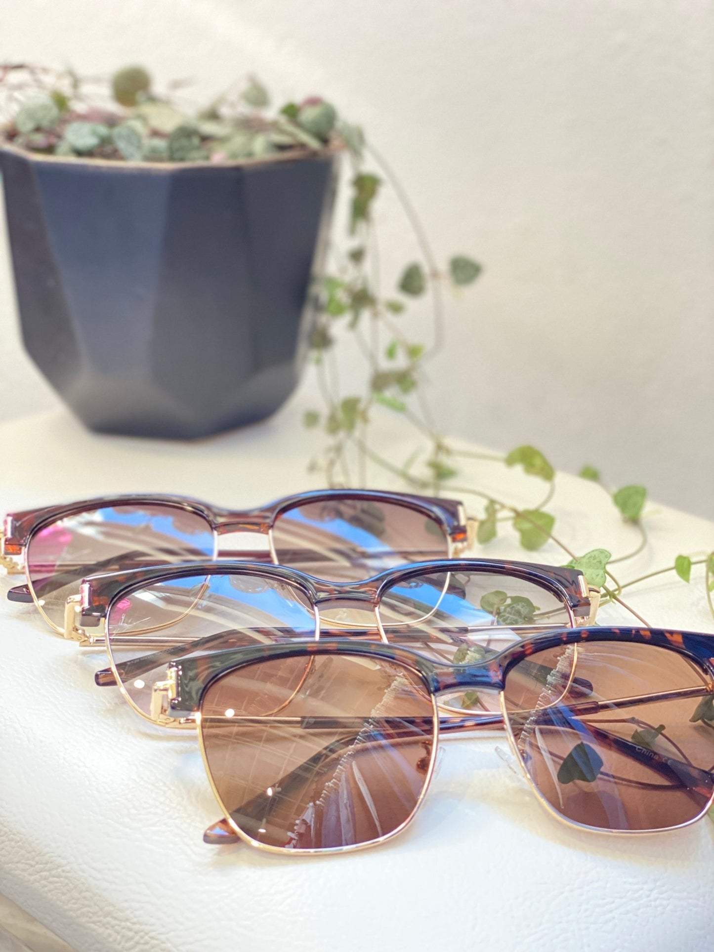 PETRA SUNGLASSES IN TORTOISE FADE AND GOLD - Love Marlow