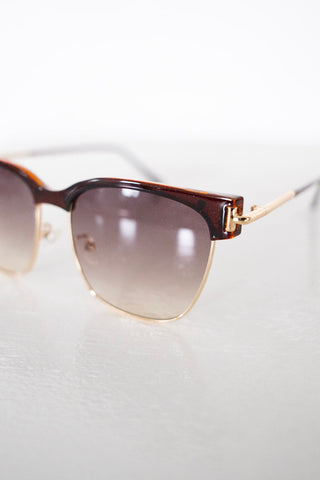 PETRA SUNGLASSES IN TORTOISE FADE AND GOLD - Love Marlow