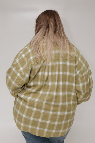 PLAID SHACKET IN BRIGHT CHARTREUSE - Love Marlow