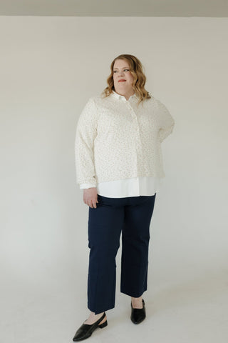 Pointelle Button Front Cardigan – Warm Cream - Love Marlow