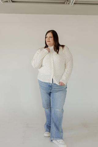 Pointelle Button Front Cardigan – Warm Cream - Love Marlow