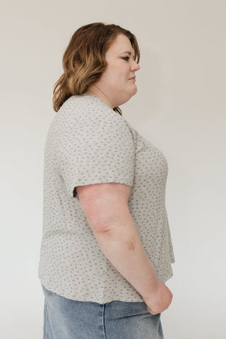 Pointelle Texture Tee – Bluebell Garden - Love Marlow