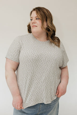 Pointelle Texture Tee – Bluebell Garden - Love Marlow