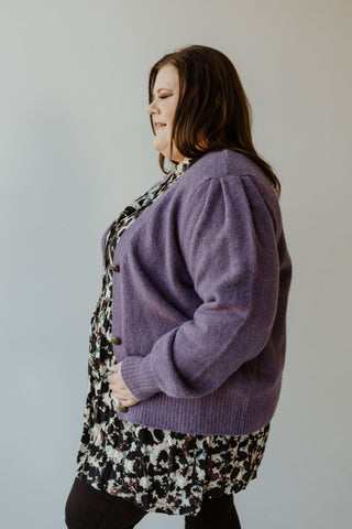 PUFF SLEEVE CARDIGAN WITH BUTTONS - 16 - Love Marlow
