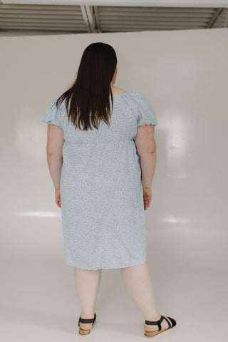 PUFF SLEEVE DAINTY FLORAL BABYDOLL SLIP DRESS - Love Marlow