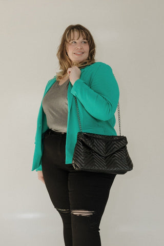 PUFFER CROSSBODY IN BLACK - Love Marlow