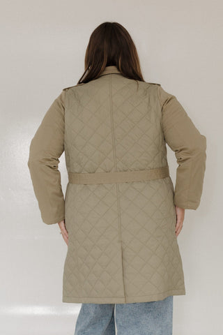QUILTED TRENCH COAT - Love Marlow