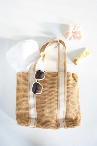 Raffia Tote Bag - Love Marlow