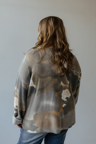 REVERSIBLE CREW NECK SWEATER WITH RAGLAN SLEEVES IN CHESTNUT - Love Marlow