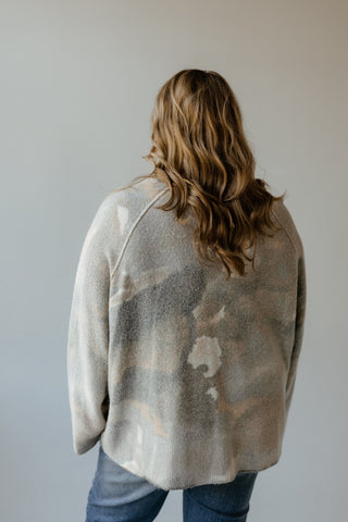 REVERSIBLE CREW NECK SWEATER WITH RAGLAN SLEEVES IN CHESTNUT - Love Marlow