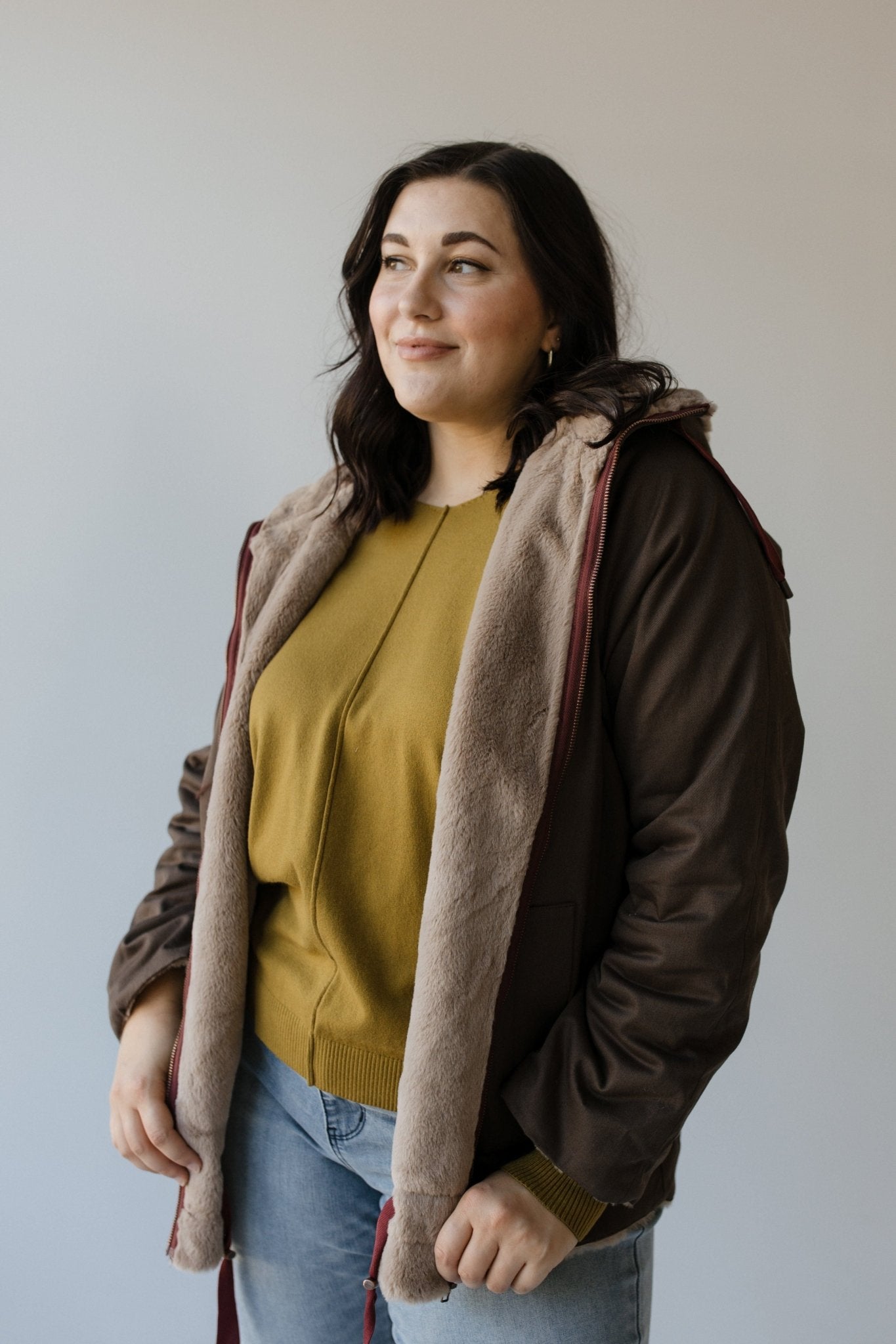 REVERSIBLE FAUX FUR JACKET - Love Marlow