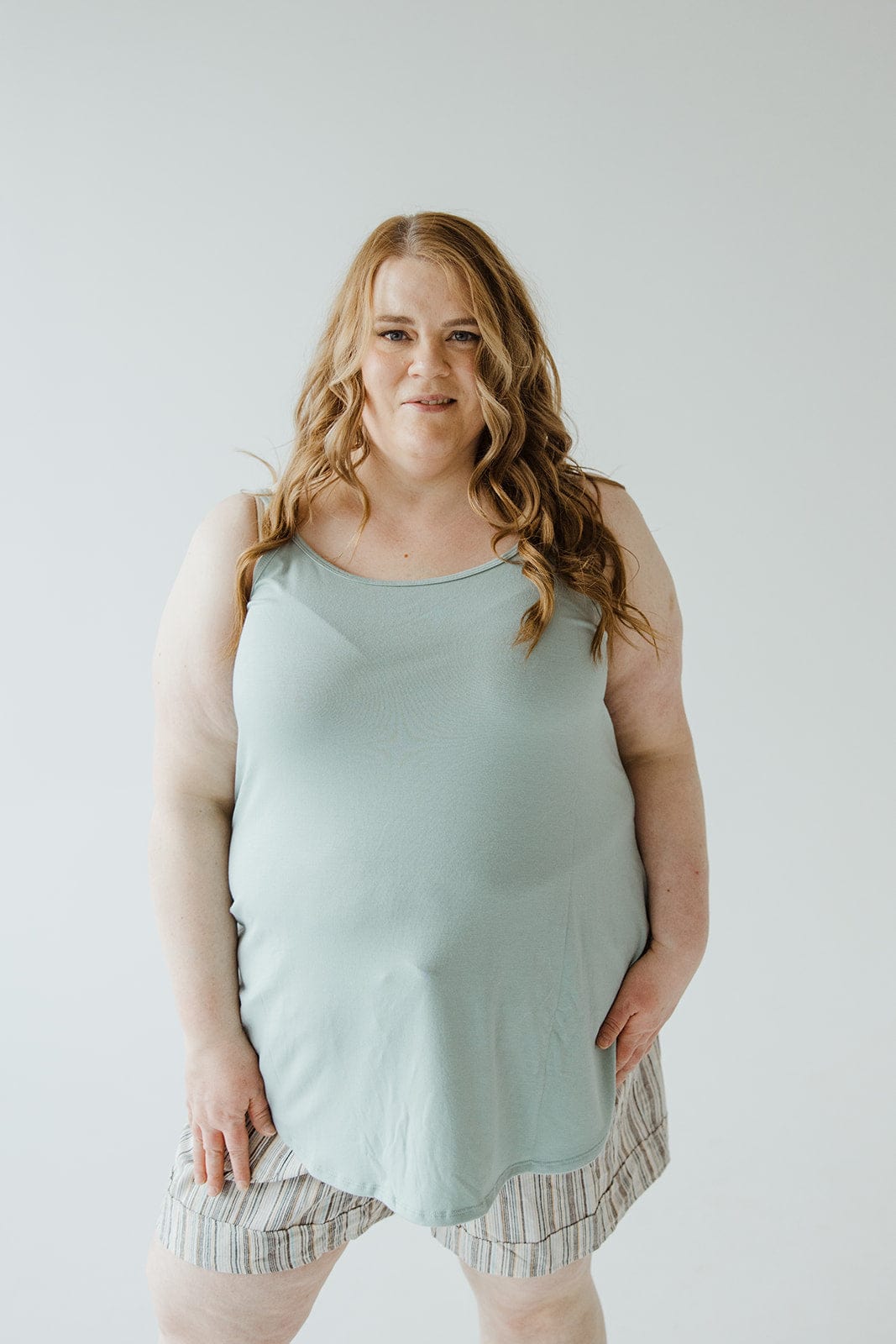 REVERSIBLE NECK CAMI IN WINTER TIDE - Love Marlow