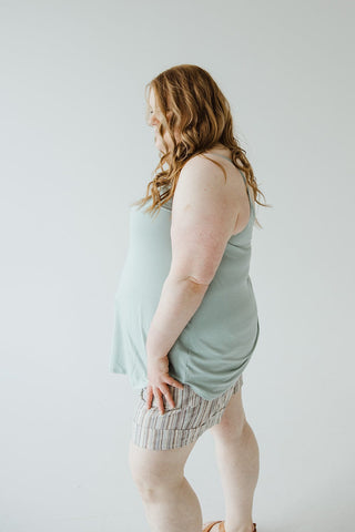 REVERSIBLE NECK CAMI IN WINTER TIDE - Love Marlow