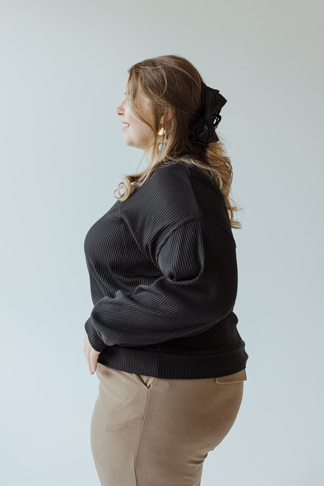 RIBBED CROPPED SWEATER - 3x - Love Marlow