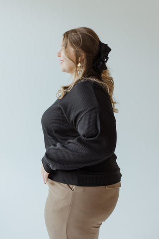 RIBBED CROPPED SWEATER - 3x - Love Marlow