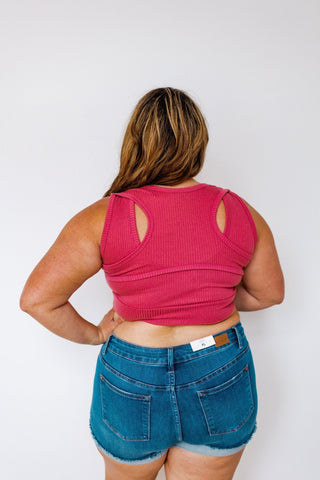 RIBBED PEEK - A - BOO BACK BRALETTE - Love Marlow