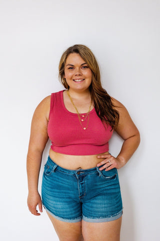 RIBBED PEEK - A - BOO BACK BRALETTE - Love Marlow