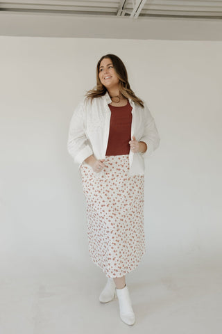 Ribbed Scoop Tee – Blush Rosewood - Love Marlow