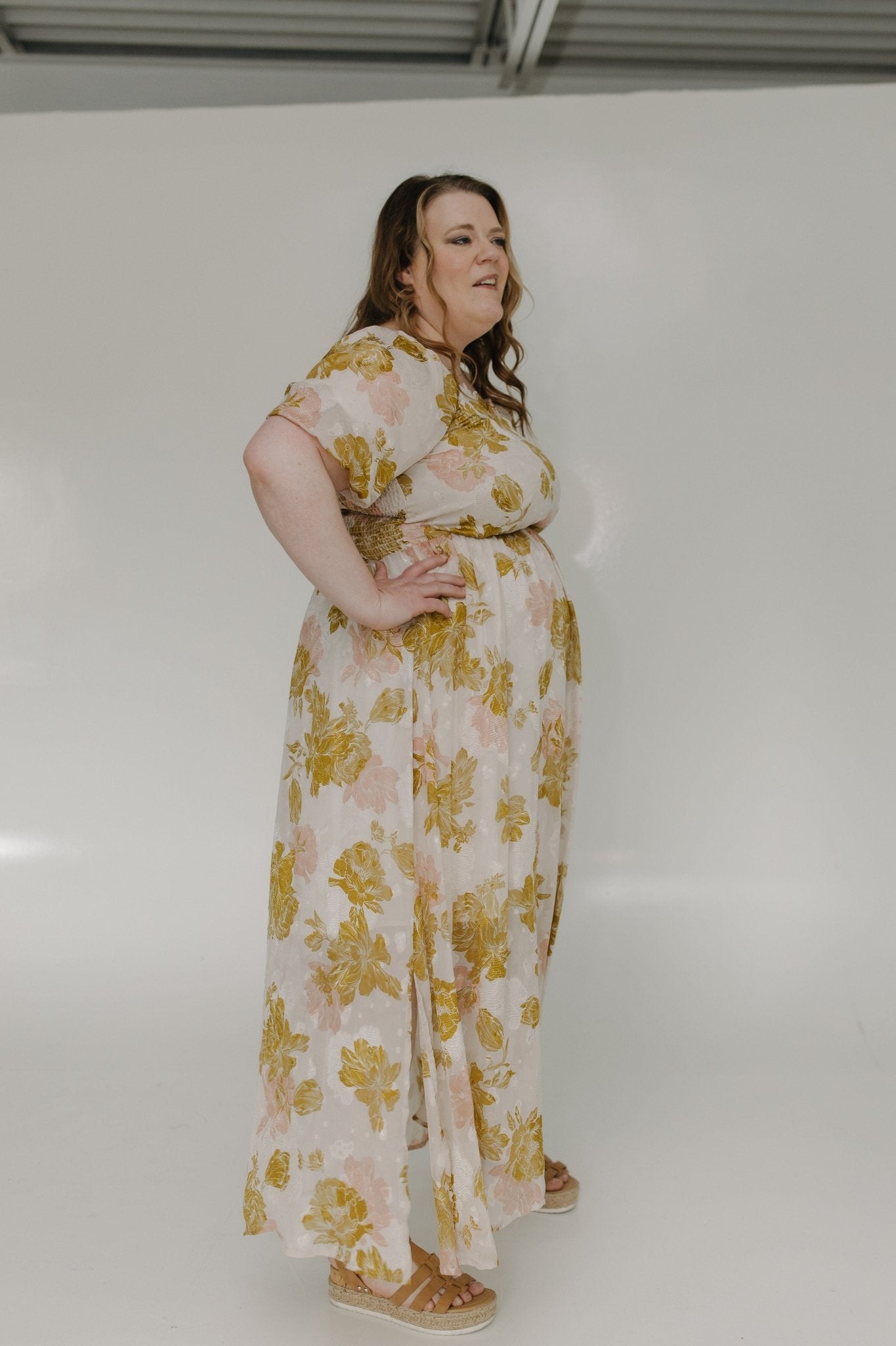 ROMANTIC LARGE PRINT FLORAL DRESS - Love Marlow