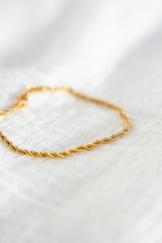 ROPE BRACELET IN LUXE GOLD - Love Marlow