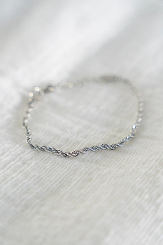 ROPE BRACELET IN LUXE SILVER - Love Marlow