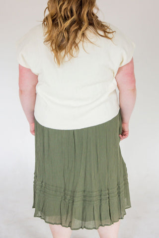 Rose Embroidered Sweater Vest – Ivory - Love Marlow
