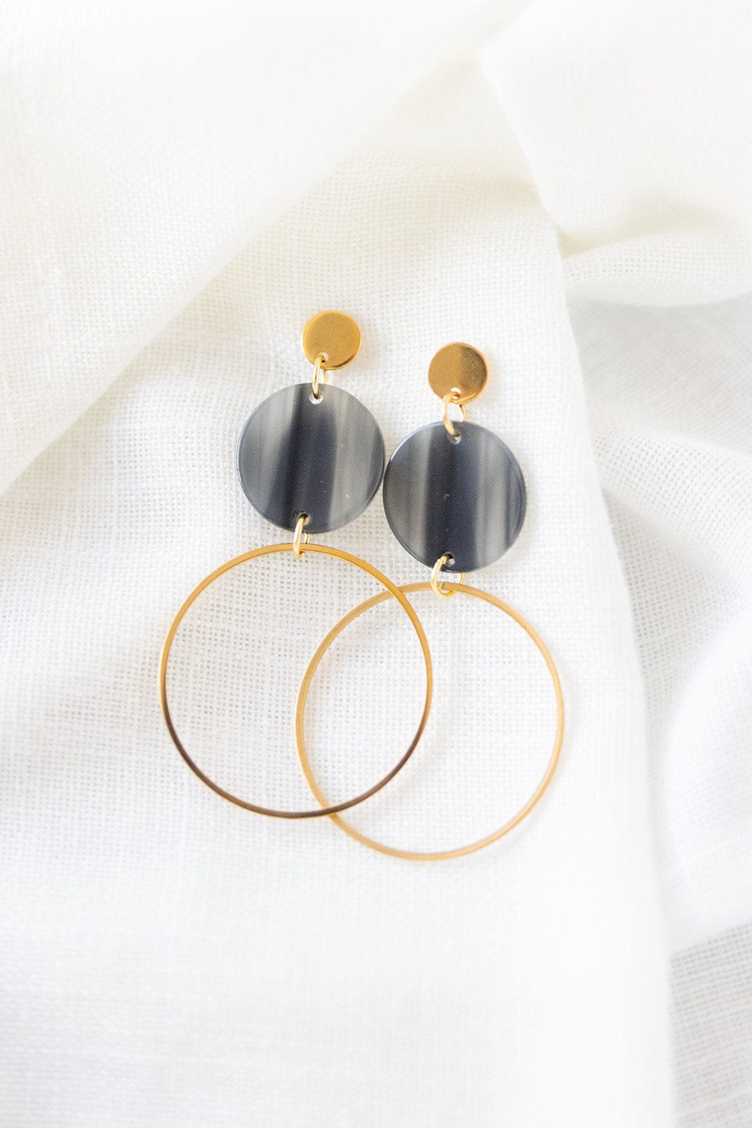 SADIE EARRINGS IN BLACK - Love Marlow