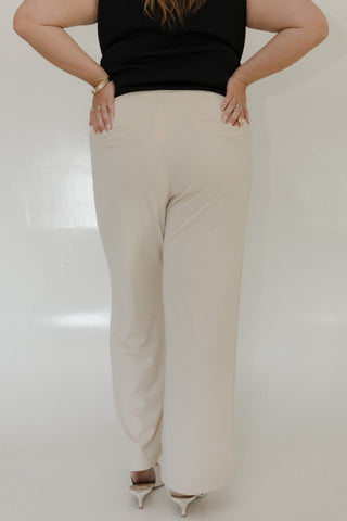 SAND STRAIGHT LEG PULL - ON PANT - Love Marlow