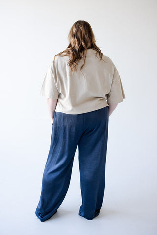 SATIN PULL - ON STRAIGHT LEG PANT - Love Marlow