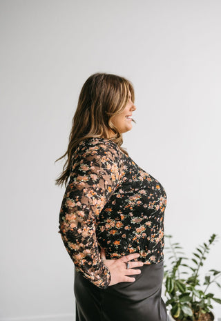 SHEER FLORAL LAYERING TOP - Love Marlow