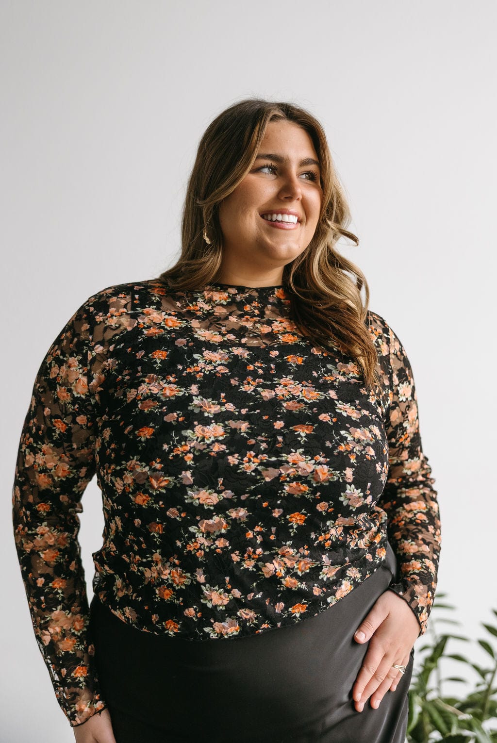 SHEER FLORAL LAYERING TOP - Love Marlow