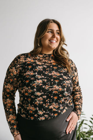 SHEER FLORAL LAYERING TOP - Love Marlow
