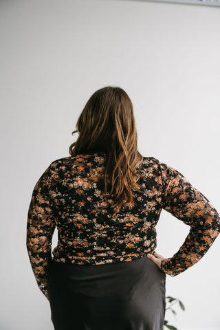 SHEER FLORAL LAYERING TOP - Love Marlow