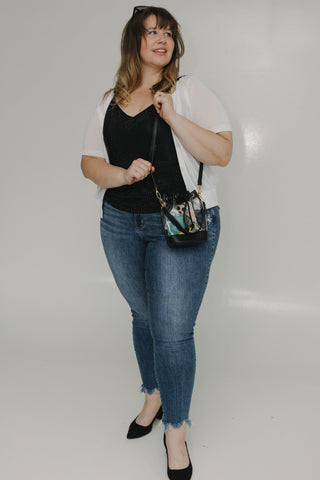 SHIMMERY CAMI IN BLACK - Love Marlow